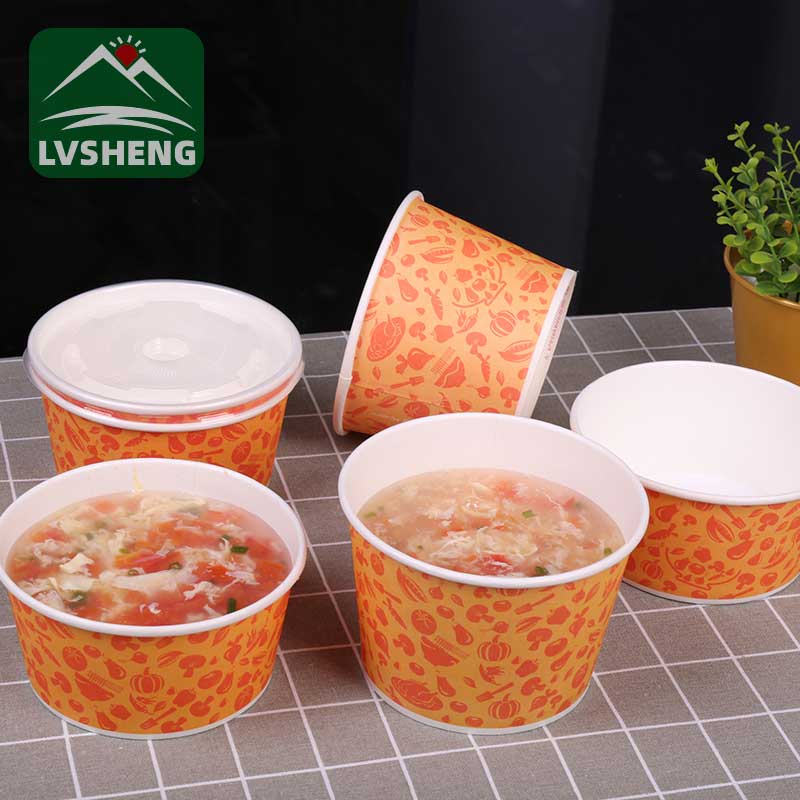 Msuzi wa Biodegradable Soup Bowl