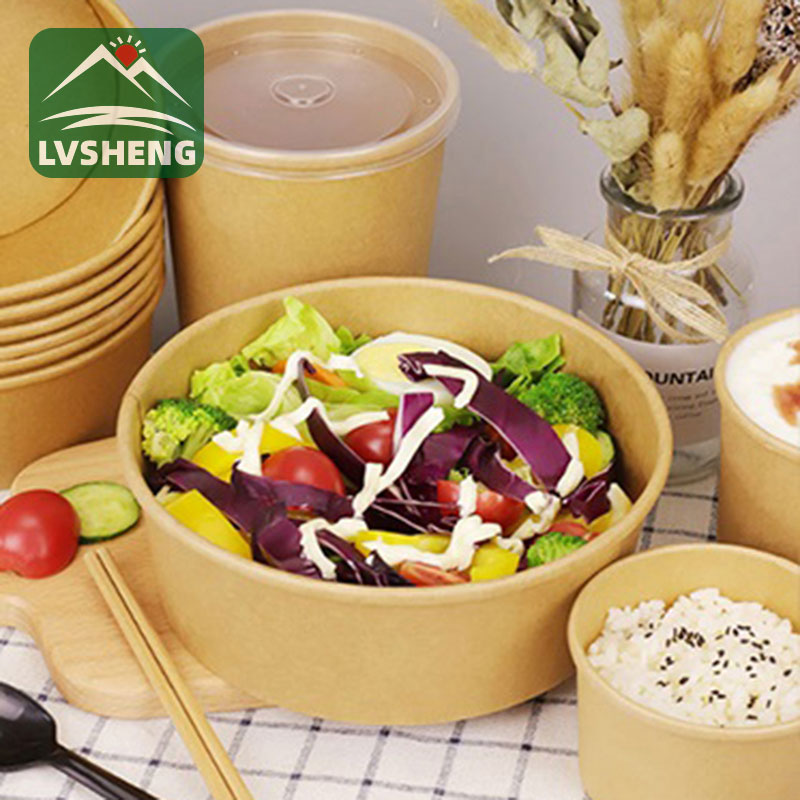Bwezeraninso 750ml Kraft Disposable Paper Bowl
